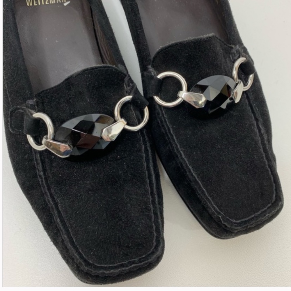 Stuart Weitzman Black Loafers Size 5 never worn